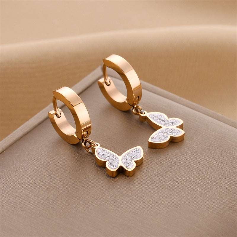 Women's Various Styles Titanium Steel Earrings - ChoreGirl