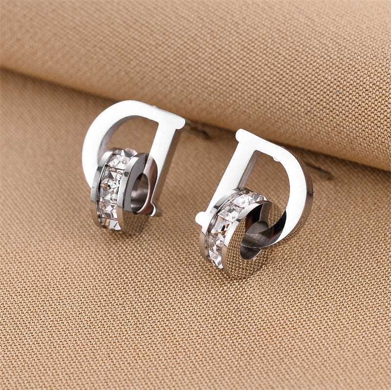 Women's Various Styles Titanium Steel Earrings - ChoreGirl