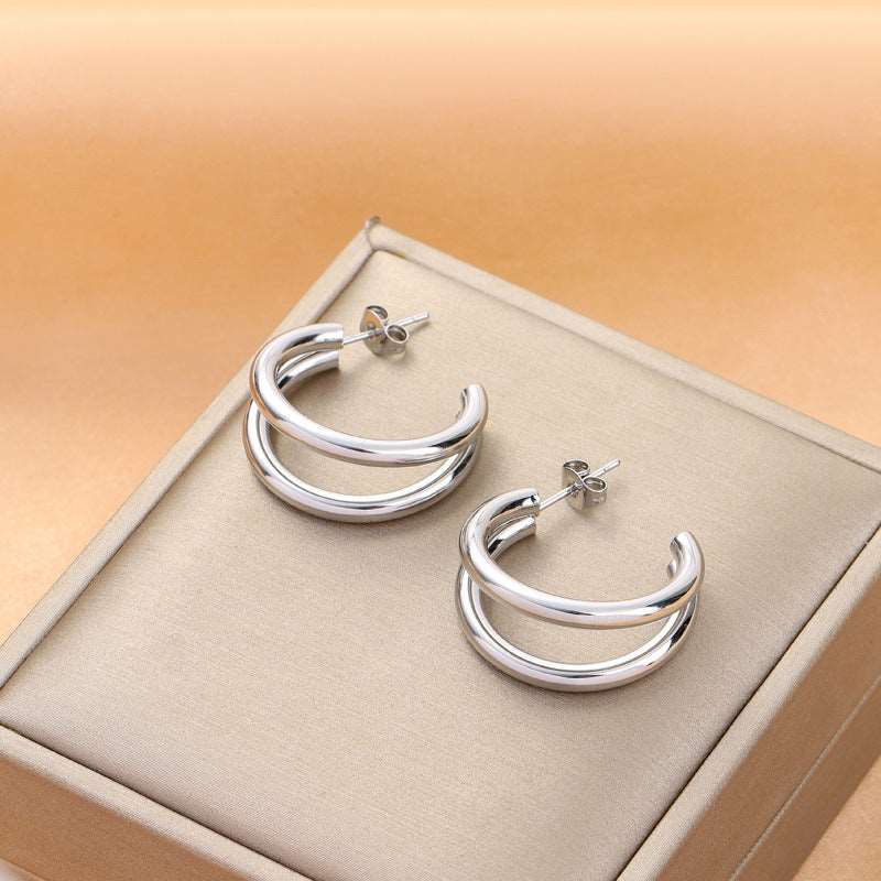 Women's Various Styles Titanium Steel Earrings - ChoreGirl
