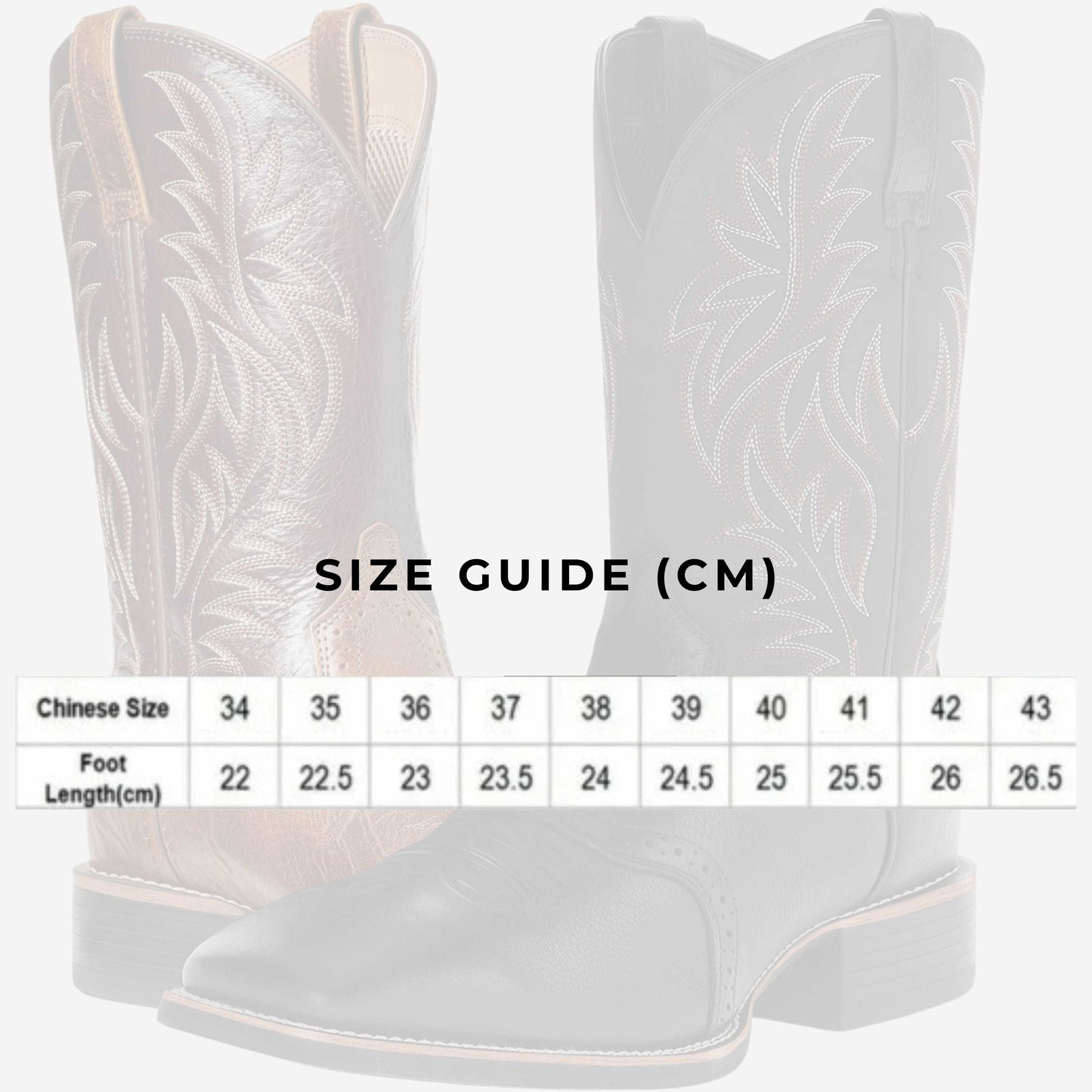 Women's Vintage Embroidered Stitching Wide Head Western Cowboy Boots - ChoreGirl