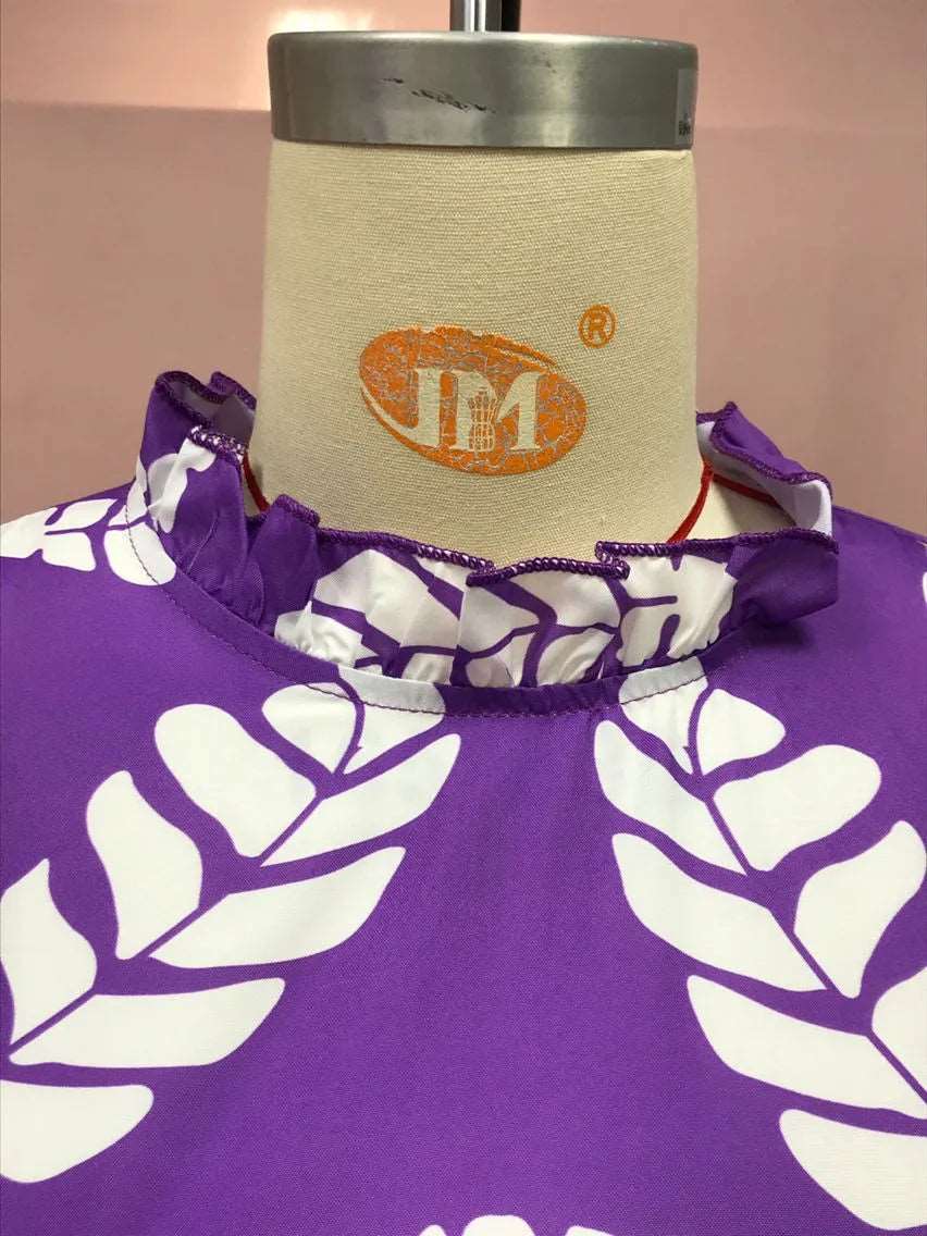 Women's Violet Sleeveless Waist Slimming Dress - ChoreGirl