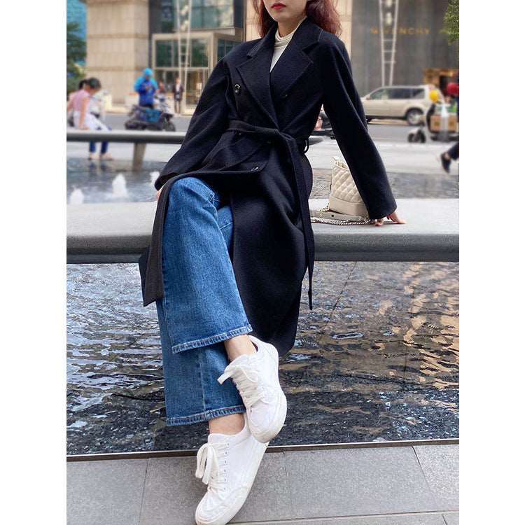 Women's Warm Cashmere Long Coat - ChoreGirl