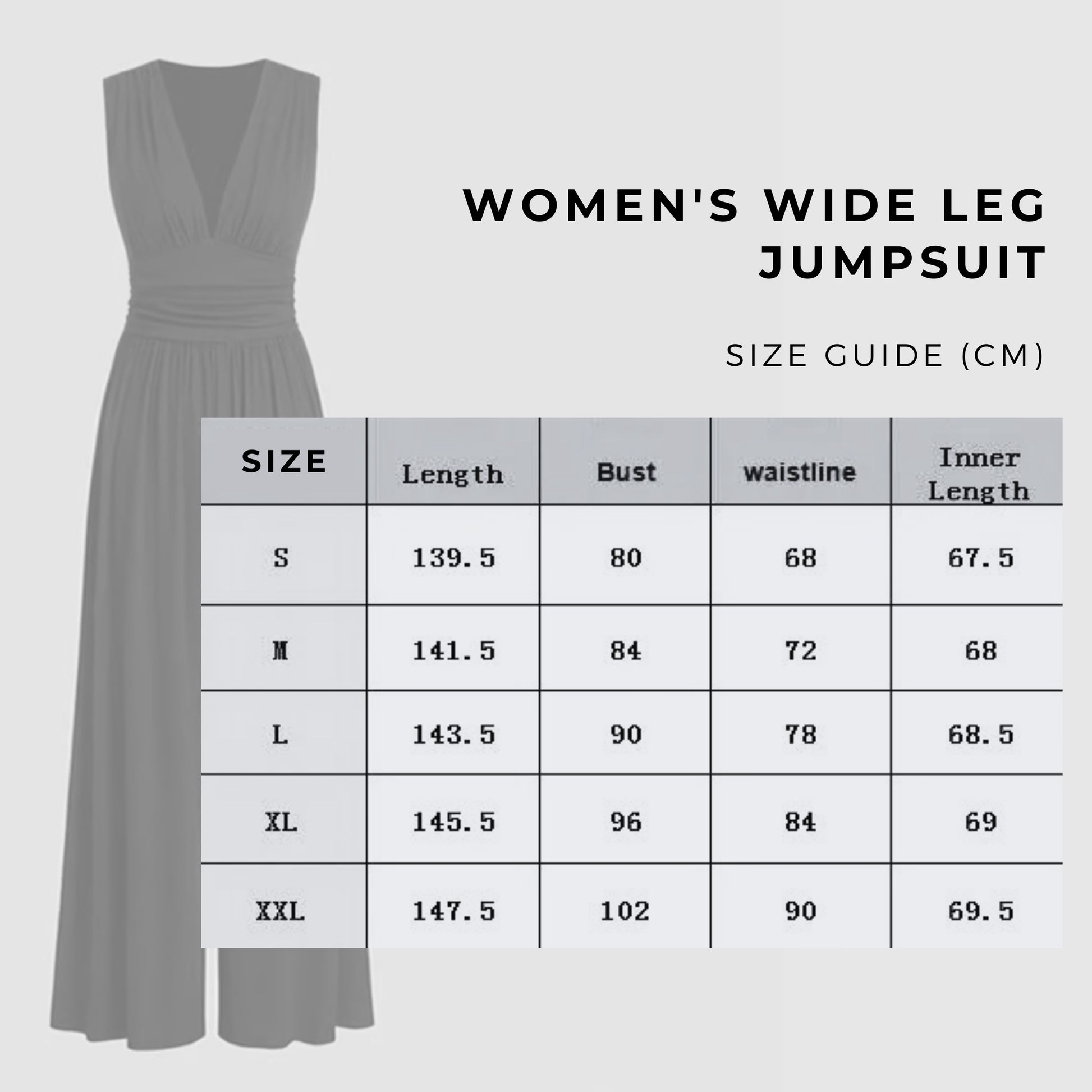 Women's Deep V-neck Pleated Wide Leg Body Shaping Stretch Fabric Jumpsuit - ChoreGirl