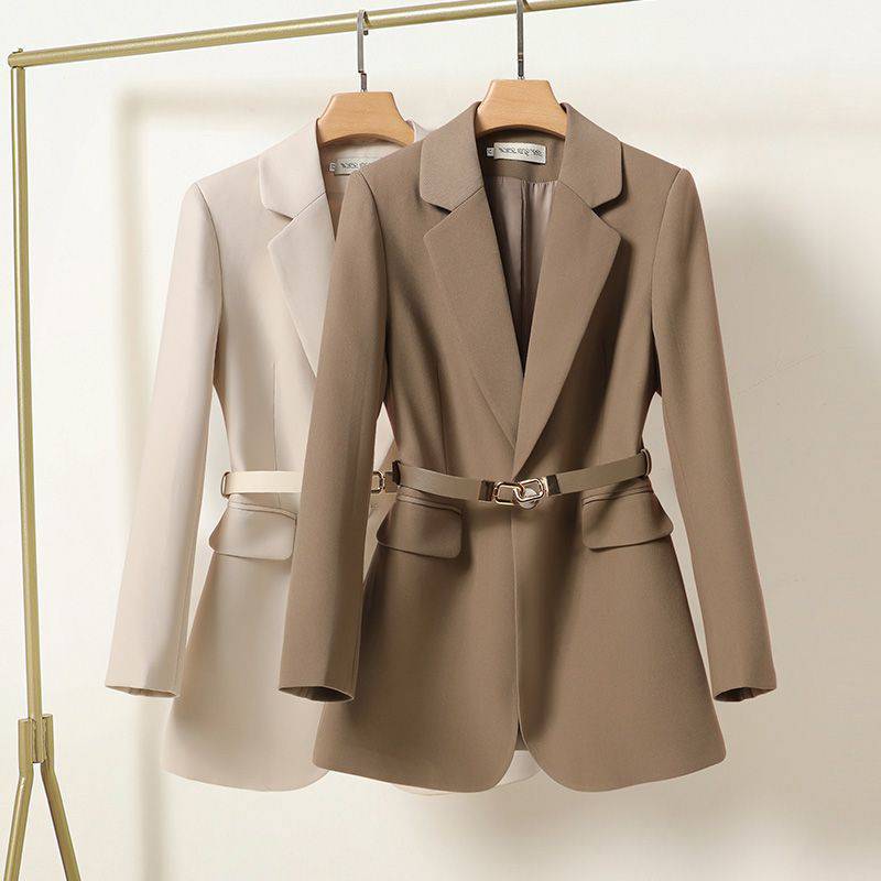 Women's Elegant Waist-controlled Mid-length Suit Jacket - ChoreGirl