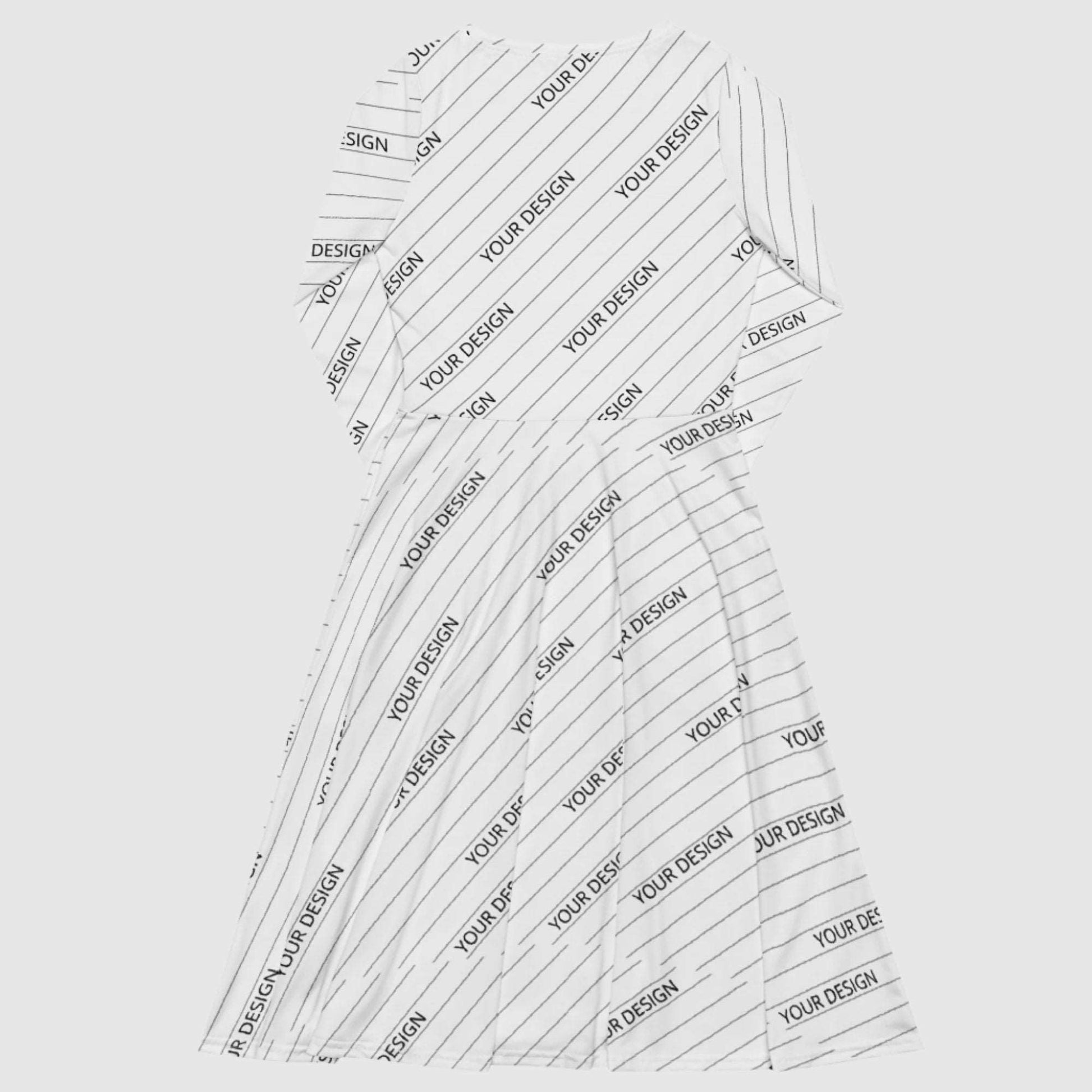 Custom Women's Long Sleeve Midi Dress | All Over Print | PERSONALIZED - ChoreGirl