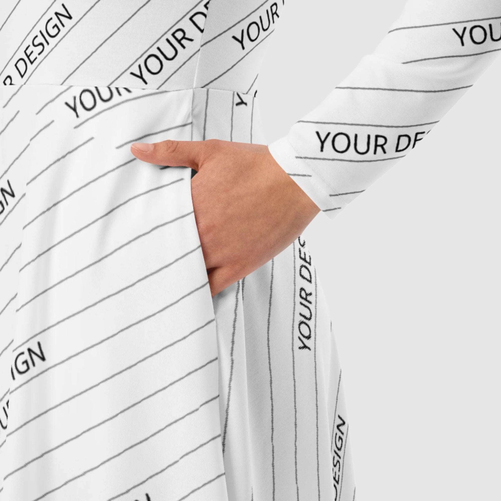 Custom Women's Long Sleeve Midi Dress | All Over Print | PERSONALIZED - ChoreGirl