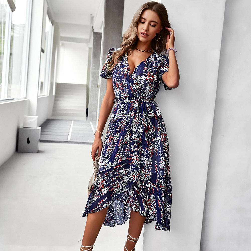 Women's Flowy Chiffon Summer Dress - ChoreGirl