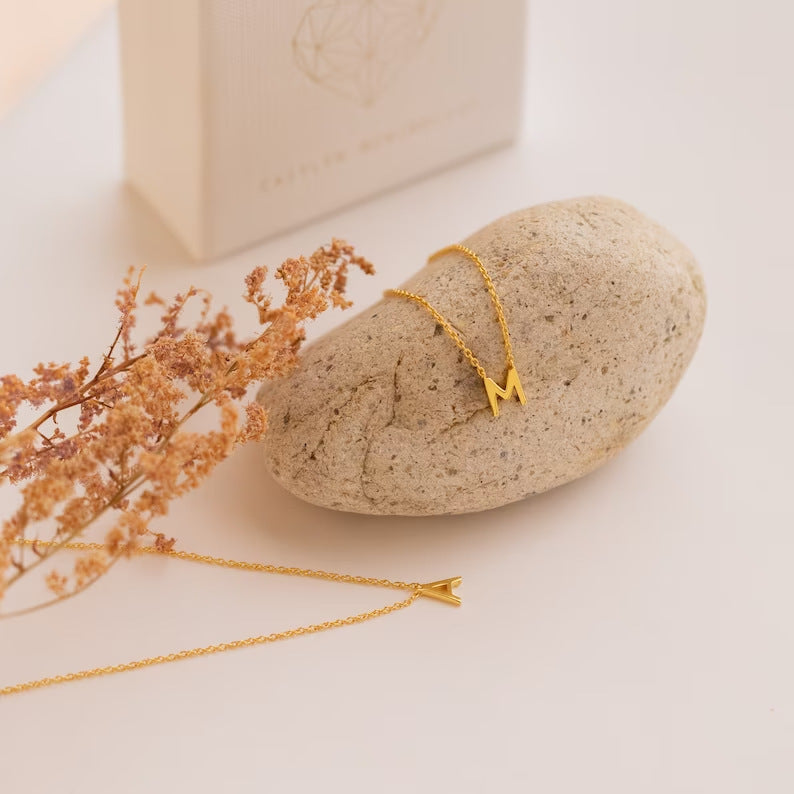 Simple and Elegant Stainless Steel Letter Necklace - ChoreGirl