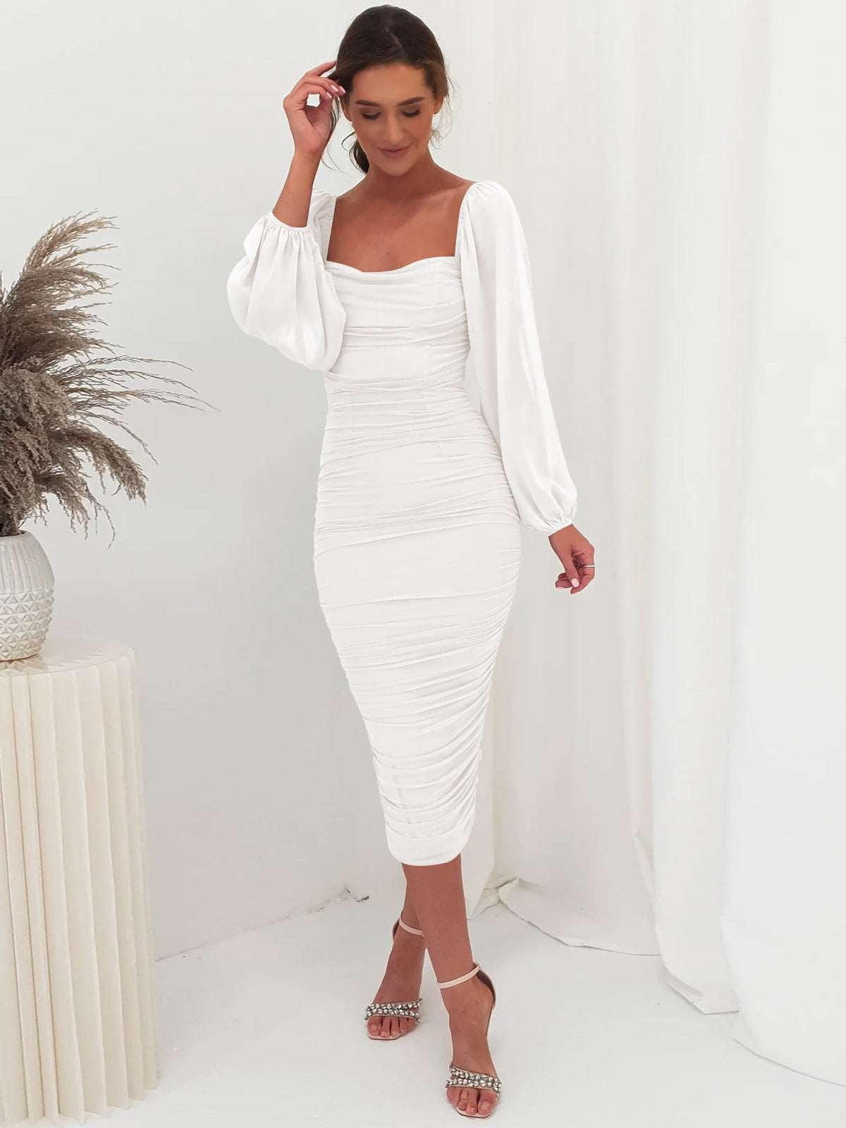 Women's Fashion Lace Stitching Tight Dress - ChoreGirl