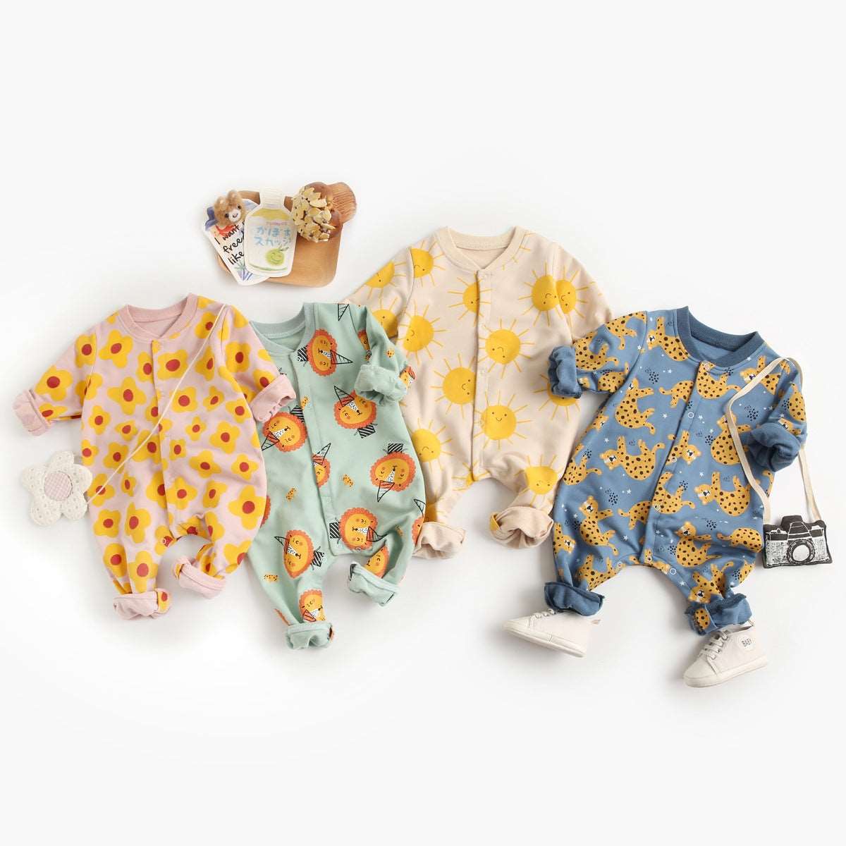 Baby Long-sleeved One-piece Jumpsuit - ChoreGirl