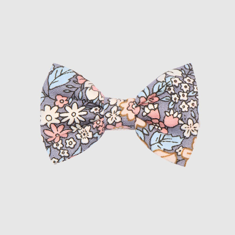 Girls Flower Bow Tie Lace Pearl Barrettes Hair Accessories Set - ChoreGirl