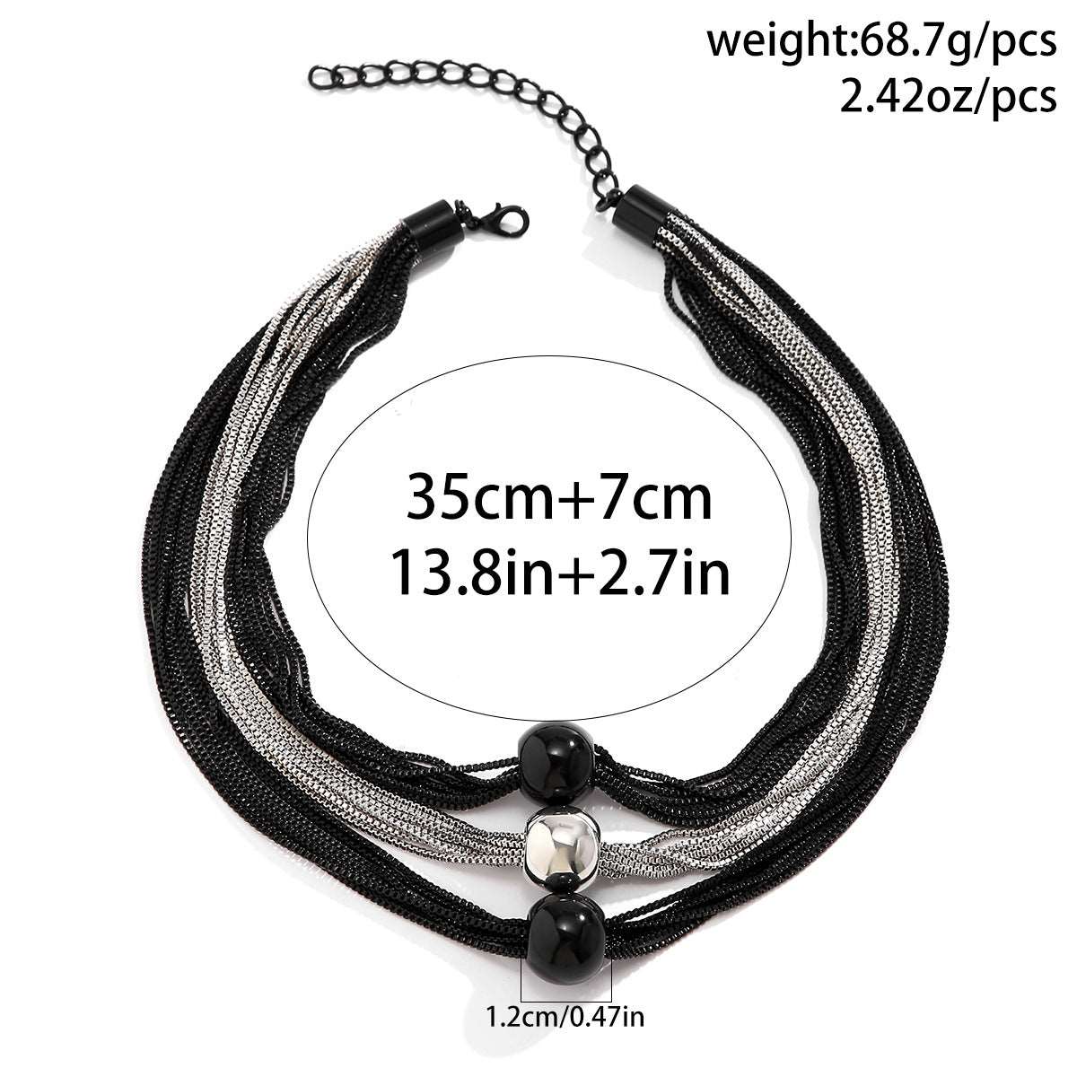 Women's Exaggerated Bold Metal Ball Pendant Necklace - ChoreGirl