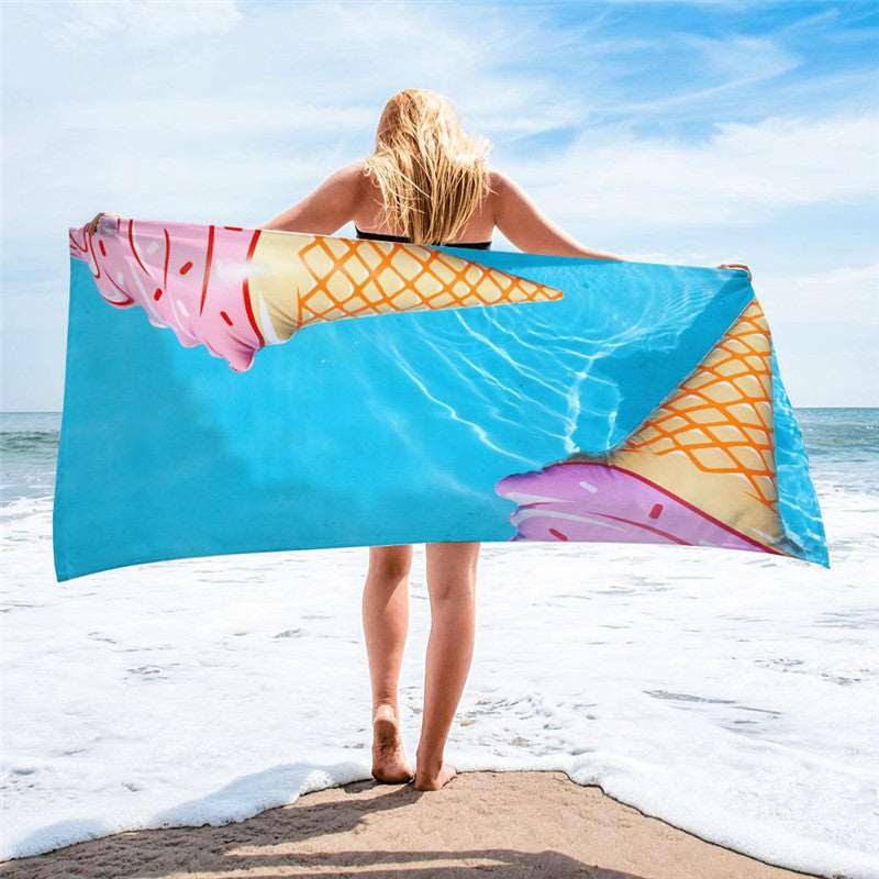 Summer Amazing Printed Picture Beach Towel - ChoreGirl