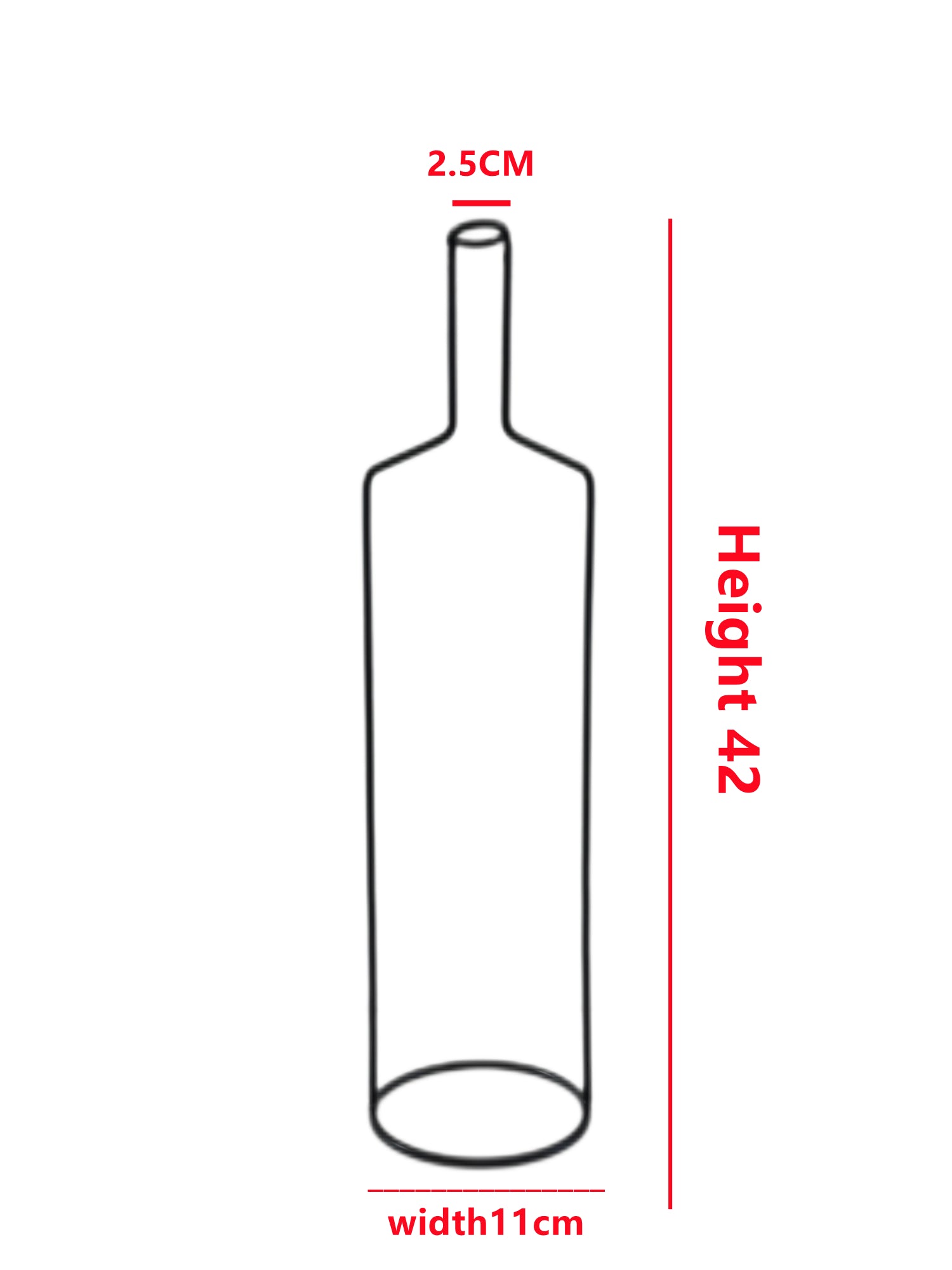 Nordic Style Large Tall Iron Line Home Decor Vase - ChoreGirl