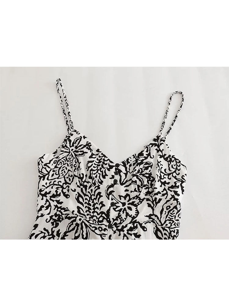 Women's Casual and Simple Slit Design Long Vacation Style Summer Dress - ChoreGirl