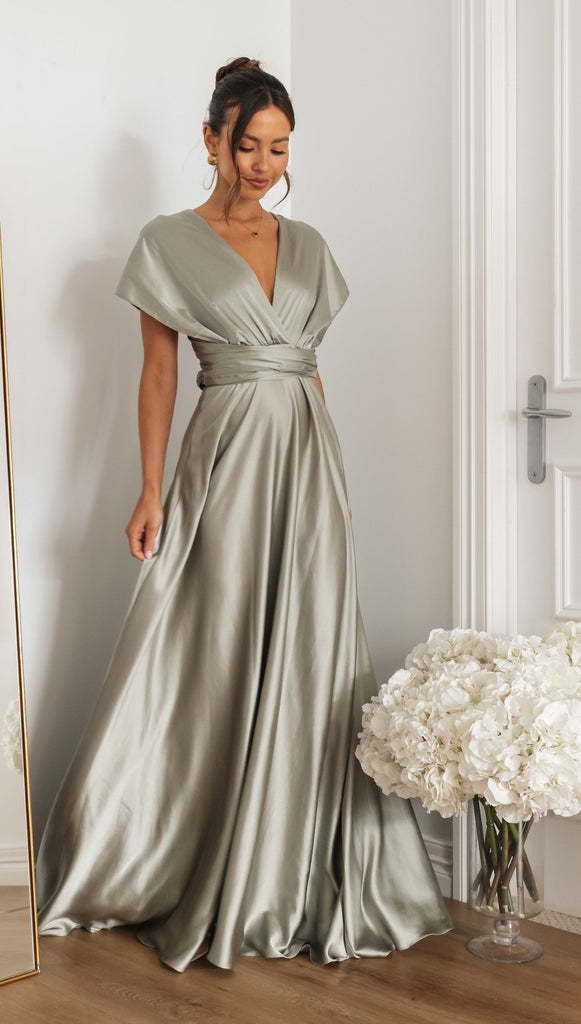 Women's Elegant Long Crossed Back Sleeveless Dress - ChoreGirl