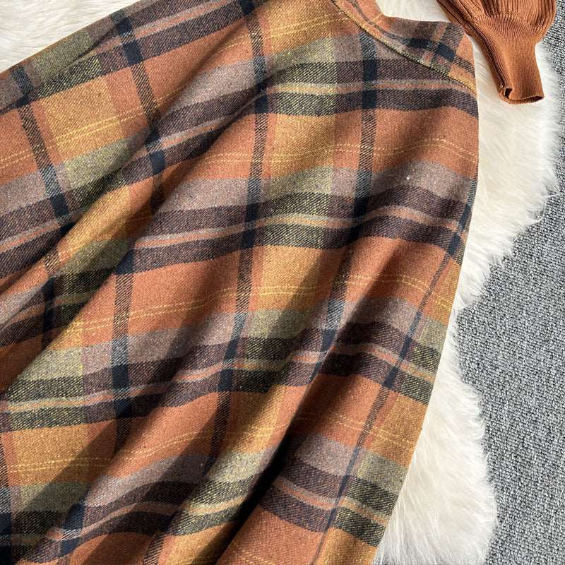 Women's Casual Skirt and Jumper Two-piece Outfit Set - ChoreGirl