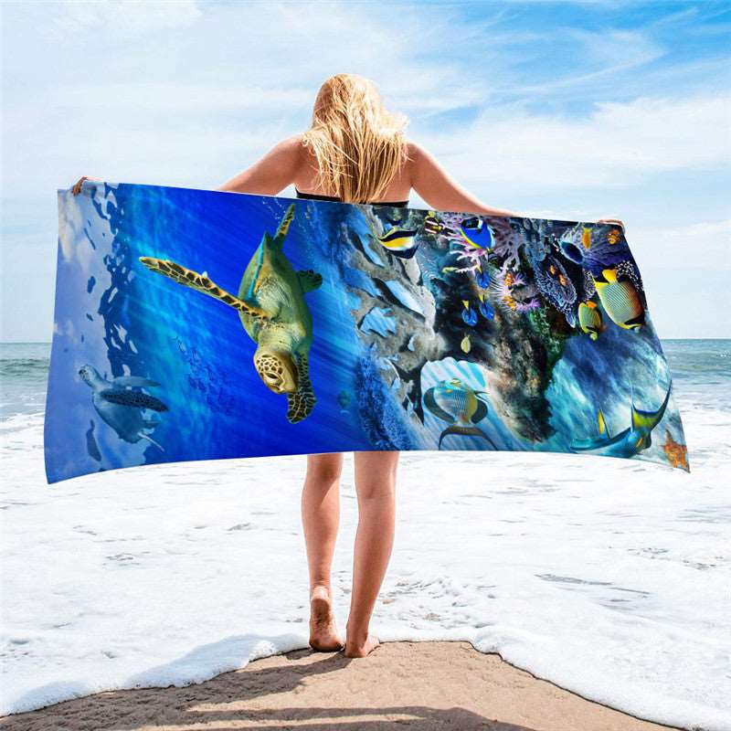 Summer Amazing Printed Picture Beach Towel - ChoreGirl