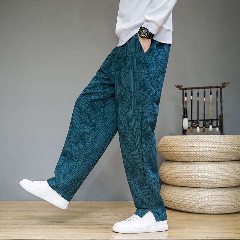 Men's Elegant Loose Straight Leg Pants - ChoreGirl