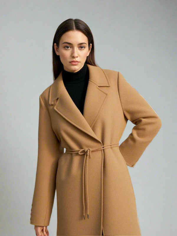 Women's Long Wool Coat - ChoreGirl