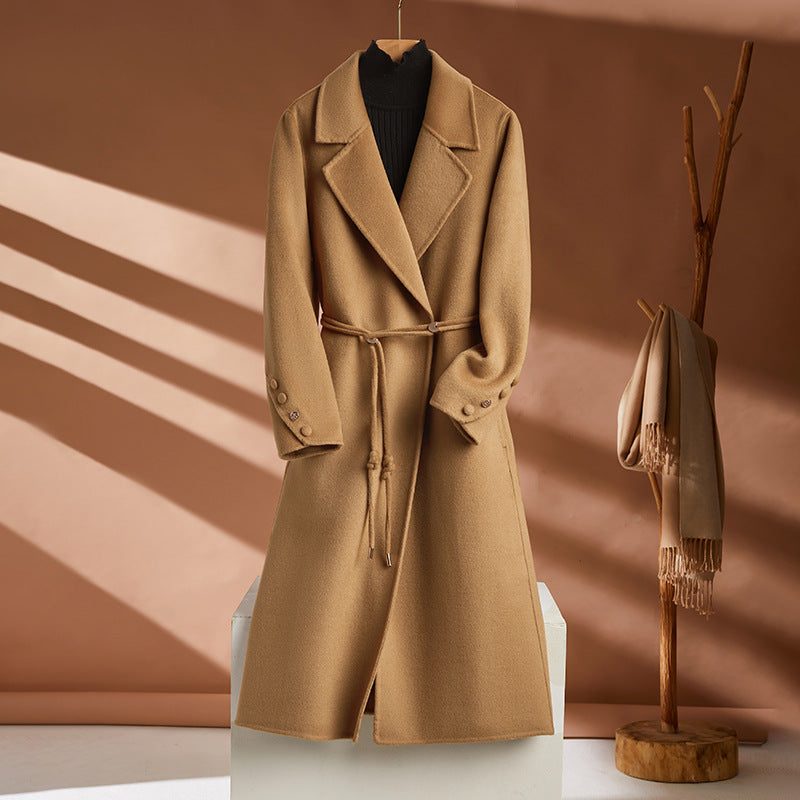 Women's Long Wool Coat - ChoreGirl