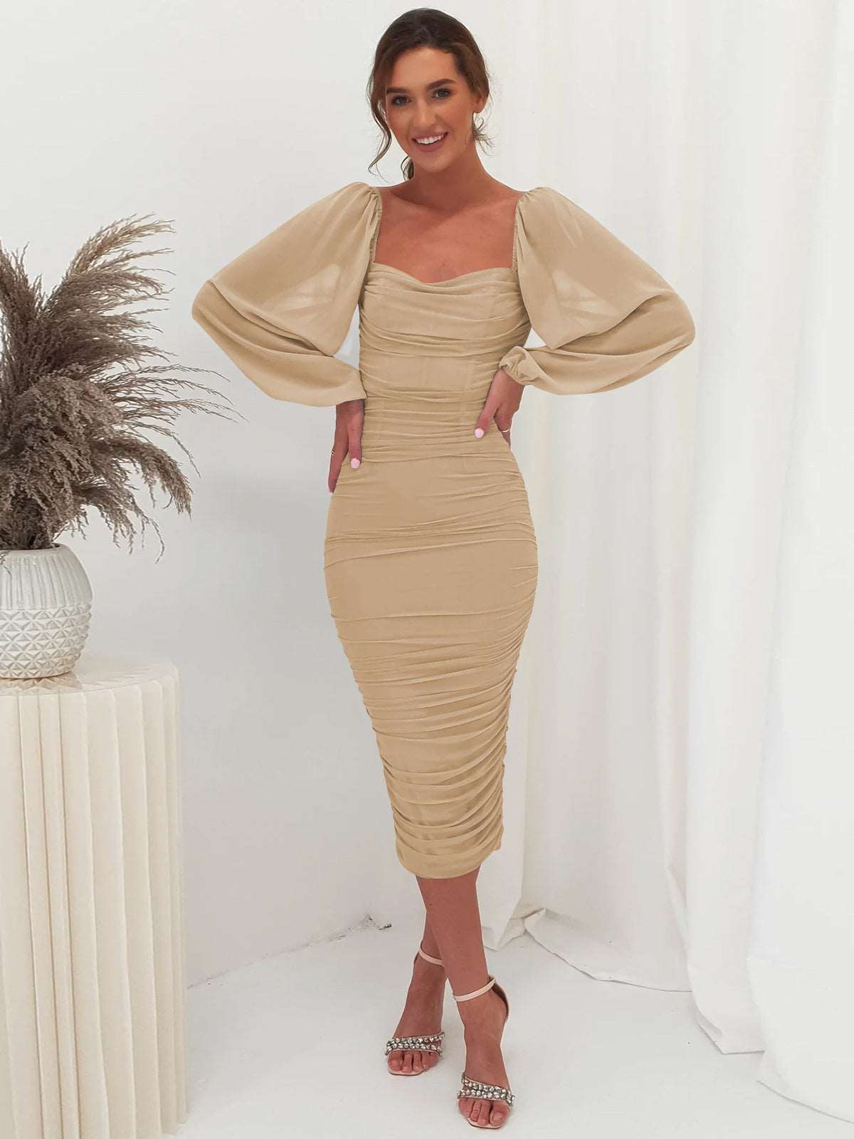 Women's Fashion Lace Stitching Tight Dress - ChoreGirl