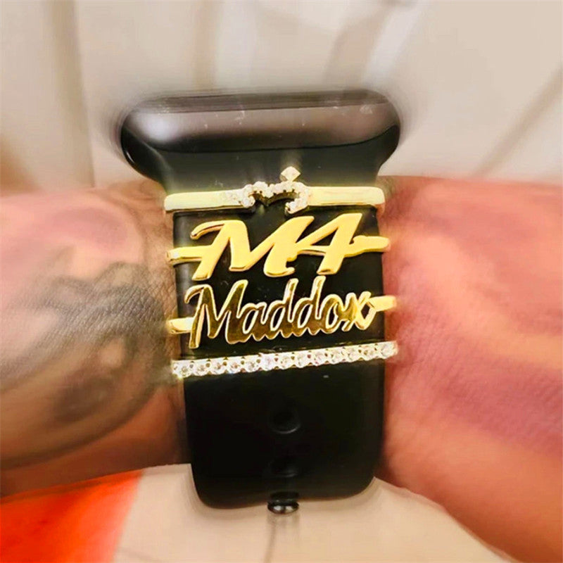 Custom Name Custom Stainless Steel Watch Band Buckle | PERSONALIZED - ChoreGirl