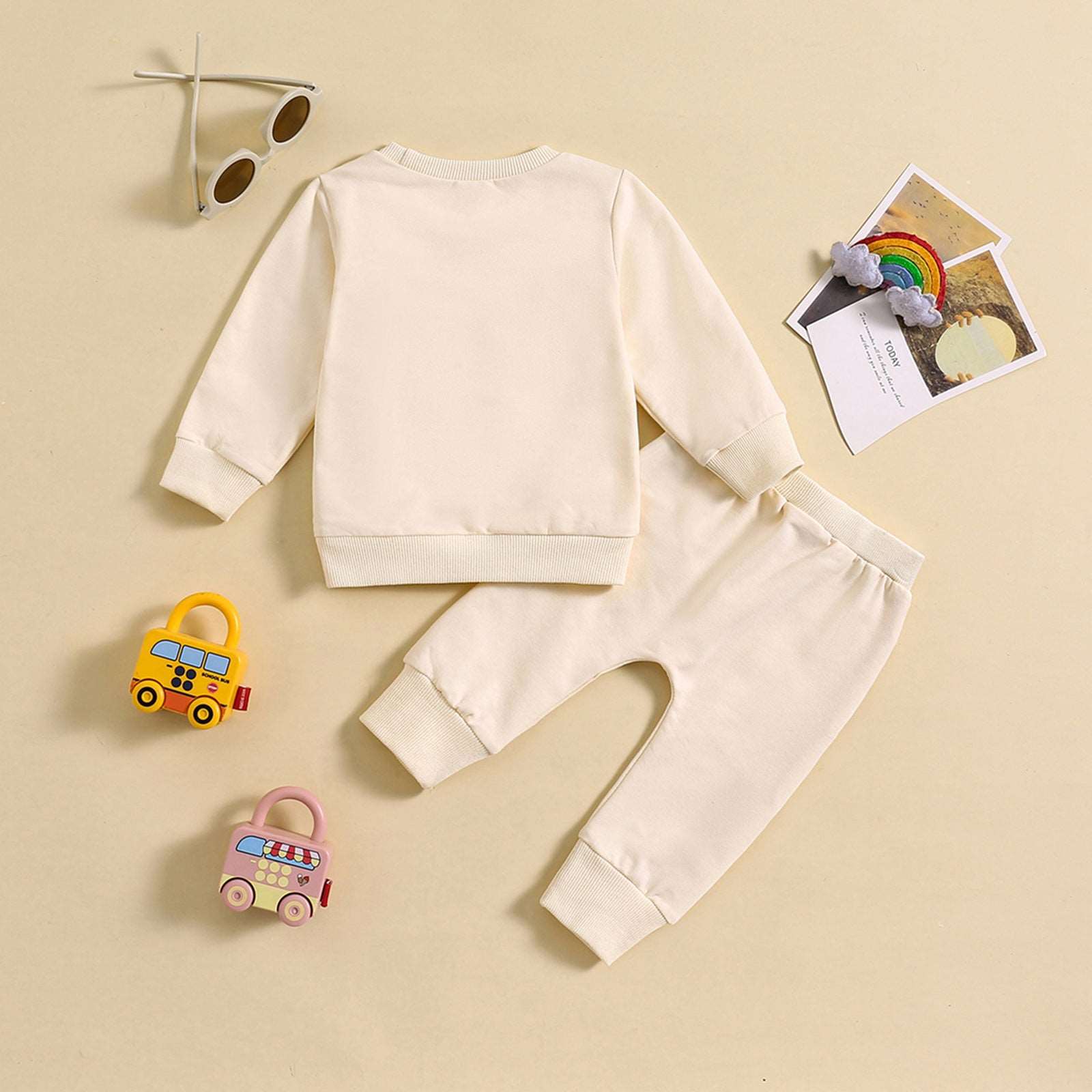 Baby Girl Long-sleeved Sweatshirt and Pants Two-piece Outfit Set - ChoreGirl
