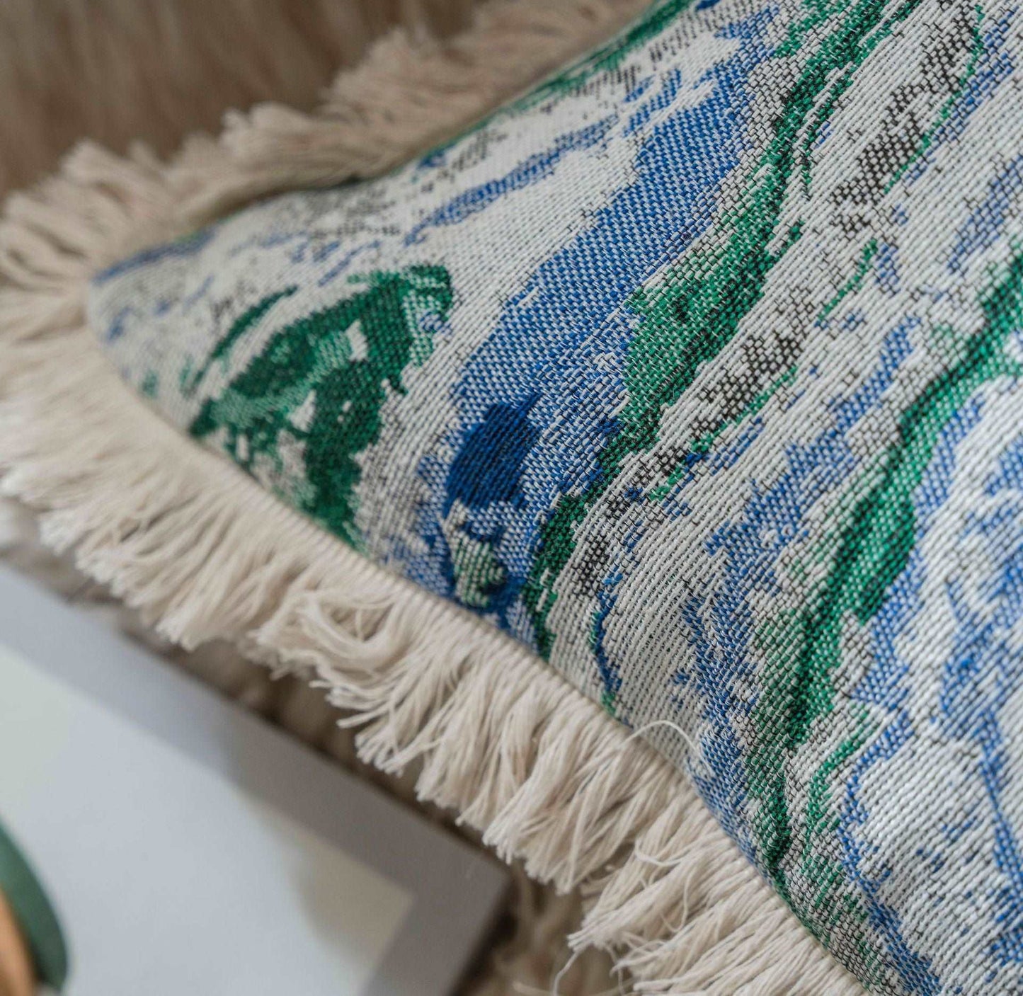 American Jacquard Multicolor Couch Pillow Case (NO INSERT PILLOW) - ChoreGirl