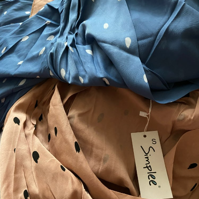 Women's Elegant Polka Dot Puff Sleeve Dress - ChoreGirl