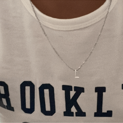 Simple and Elegant Stainless Steel Letter Necklace - ChoreGirl