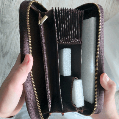 Men's Retro Hand Multifunctional Zipper Leather Wallet - ChoreGirl