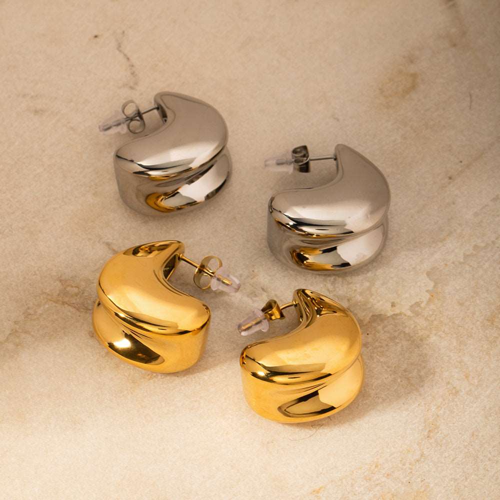 Women's Geometric Stainless Steel Earrings - ChoreGirl