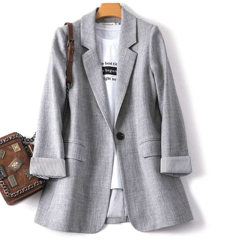 Women's Loose Casual Suit Style Jacket - ChoreGirl