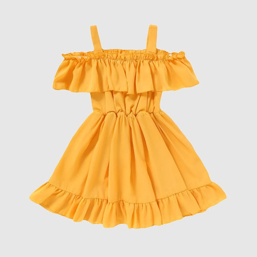 Baby Girl Casual Solid Color Dress