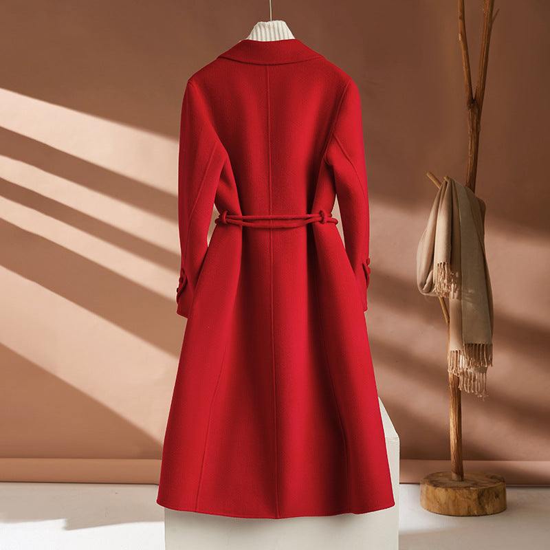 Women's Long Wool Coat - ChoreGirl