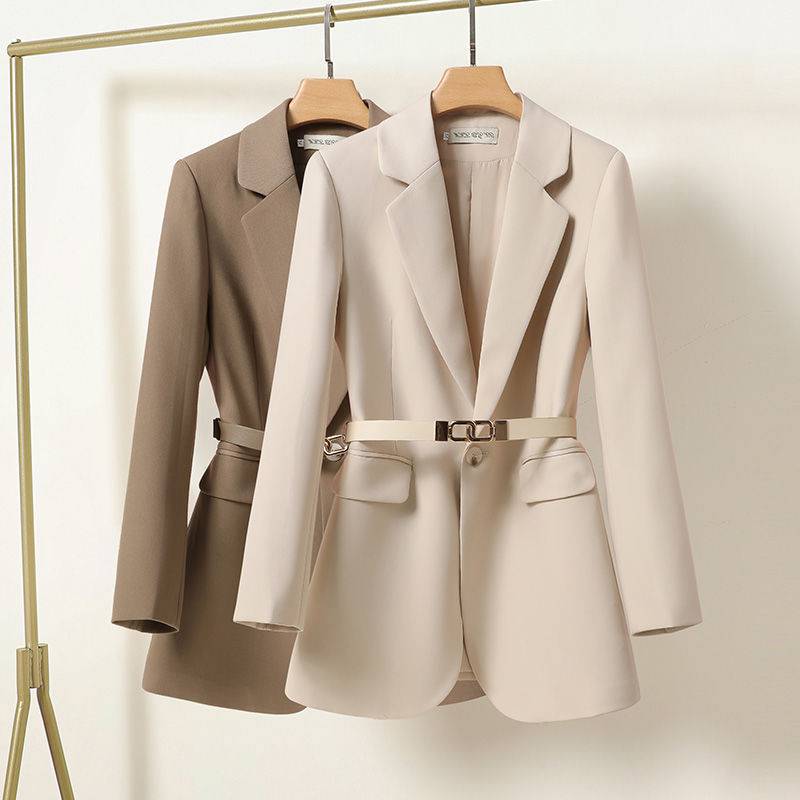 Women's Elegant Waist-controlled Mid-length Suit Jacket - ChoreGirl