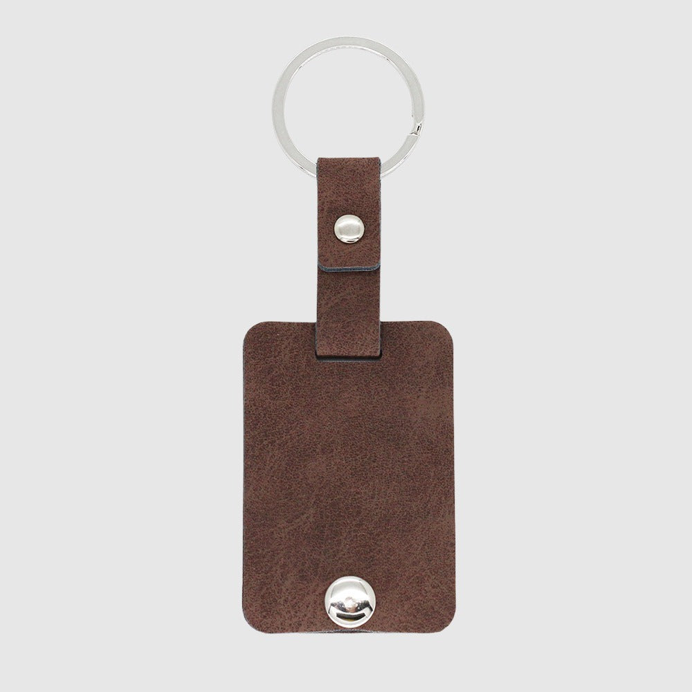 Custom Acrylic Photo Leather Keychain | PERSONALIZED - ChoreGirl