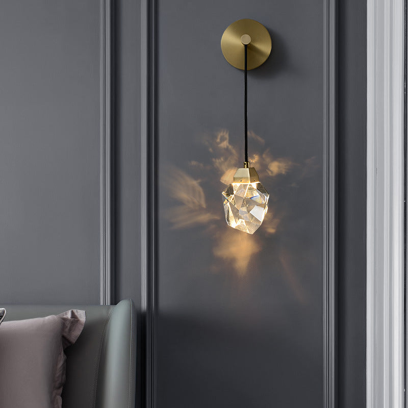 Luxury Crystal Modern Copper Wall Lamp - ChoreGirl