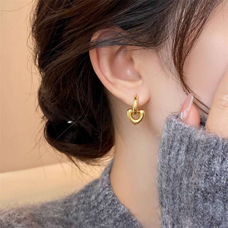 Women's Love Heart Earrings - ChoreGirl