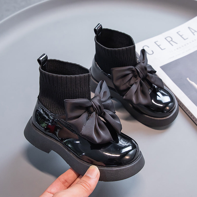 Girls Little Bow Princess Style Rubber Boots - ChoreGirl