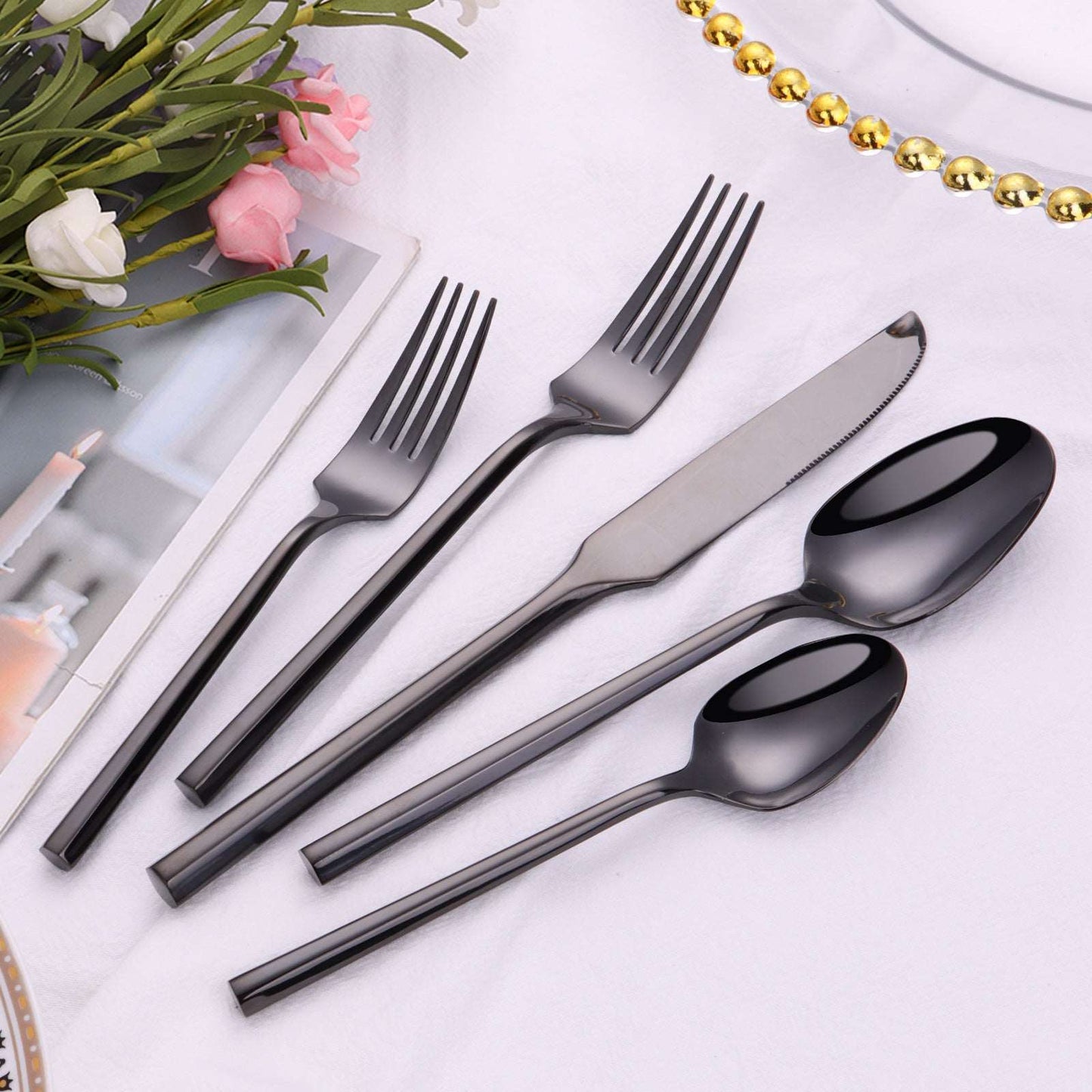 Elegant Stainless Steel Knife, Fork And Spoon Single or Set - ChoreGirl
