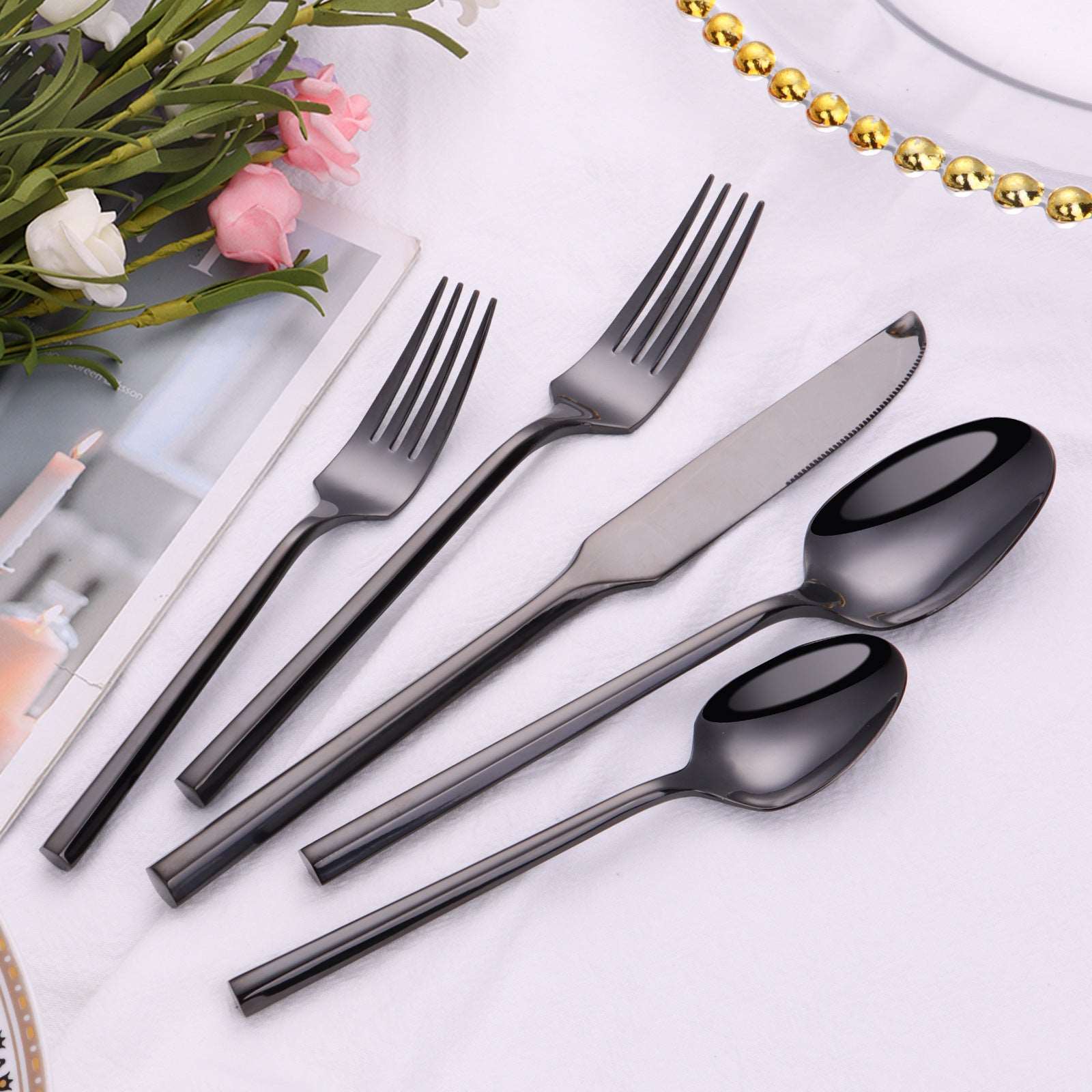 Elegant Stainless Steel Knife, Fork And Spoon Single or Set - ChoreGirl