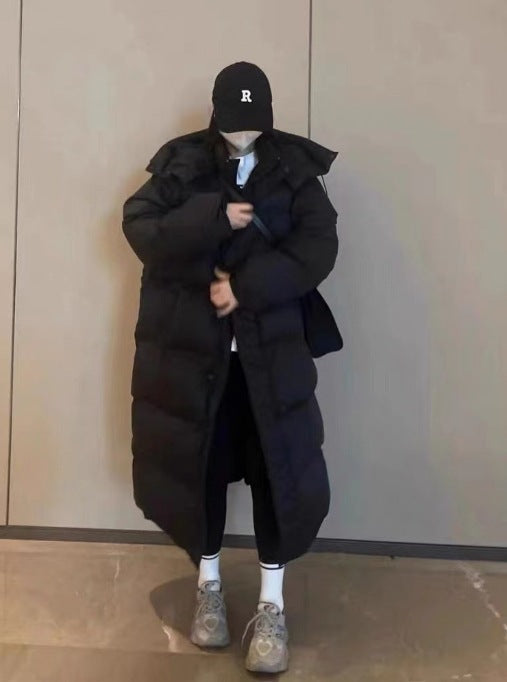 Women's Long Loose Over-knee Cotton-padded Coat - ChoreGirl