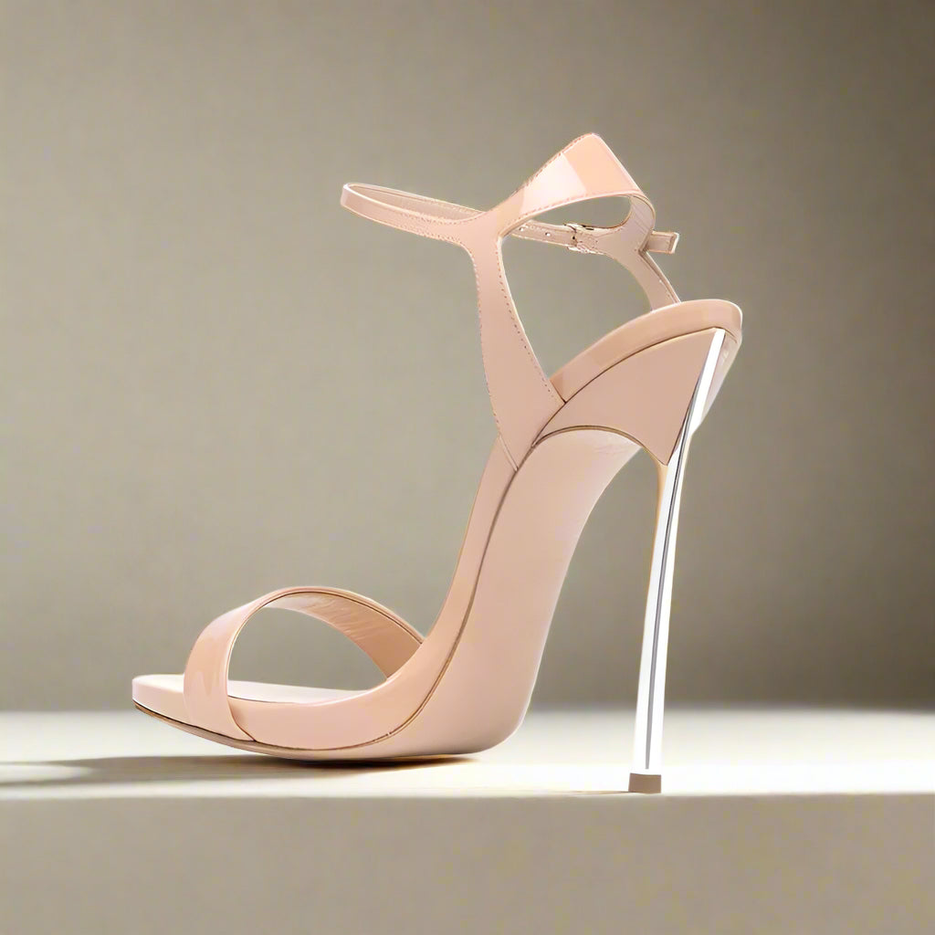 Women's Elegant Metal High Heel Shoes - ChoreGirl