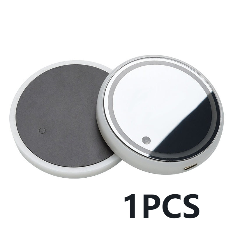 Colorful LED Light-up Solar & USB Charging Non-slip Ambient Light Cup Holder For Car - ChoreGirl