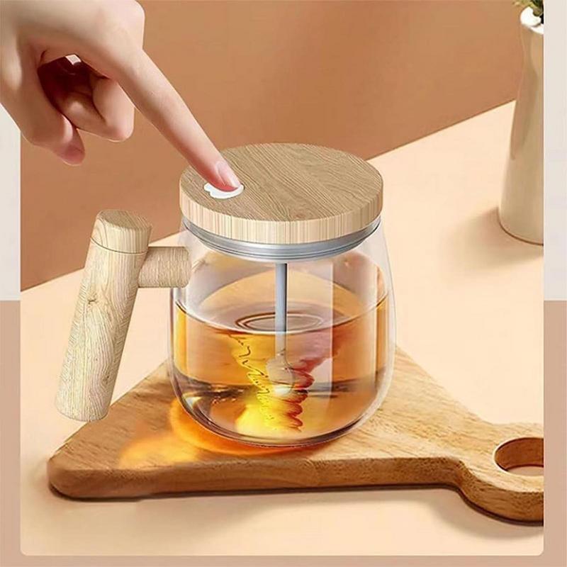 Electric 400ML Self Stirring Glass Mug - ChoreGirl