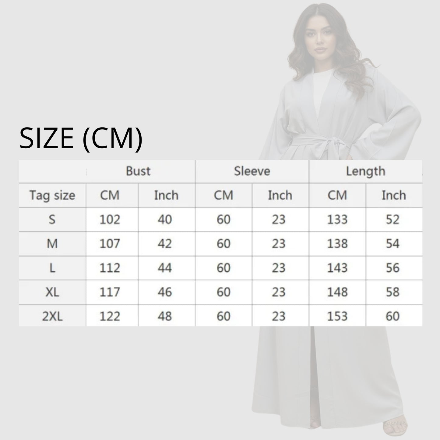 Eleganter, einfarbiger langer Morgenmantel mit Gürtel – Damen, Polyester