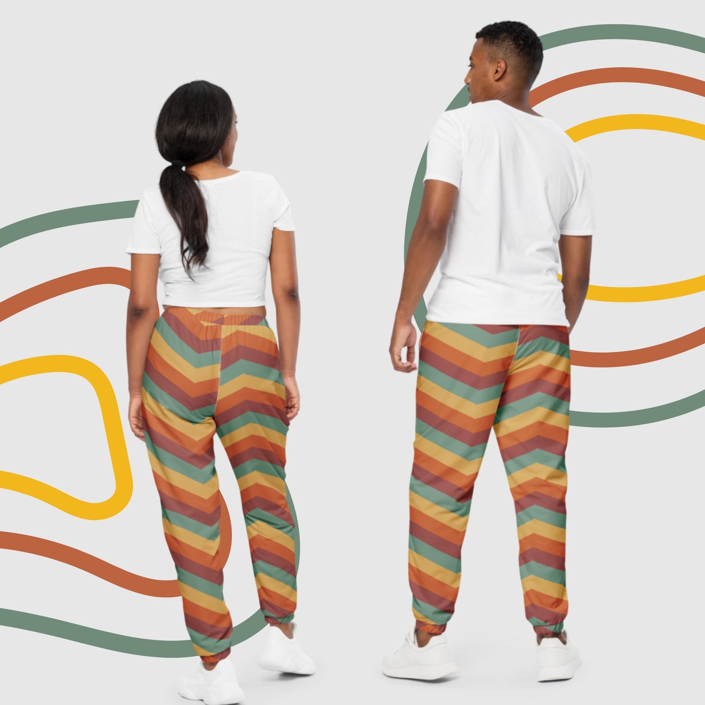Custom Unisex Retro Vibe Track Pants | PERSONALIZED - ChoreGirl