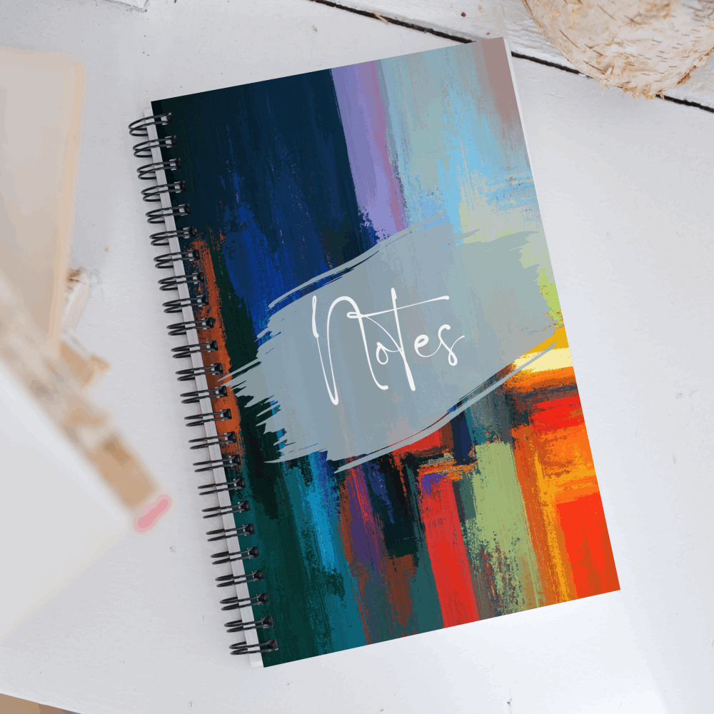 Artistic Design Spiral Notebook, 140 pages - ChoreGirl